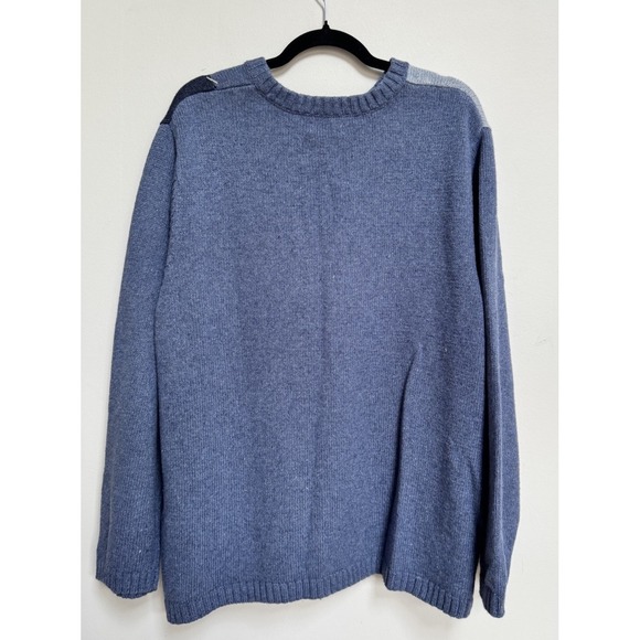 Croft & Barrow 3X Knit Zipper Sweater Cardigan Christmas Blue Snowflake Snowman - Picture 4 of 16